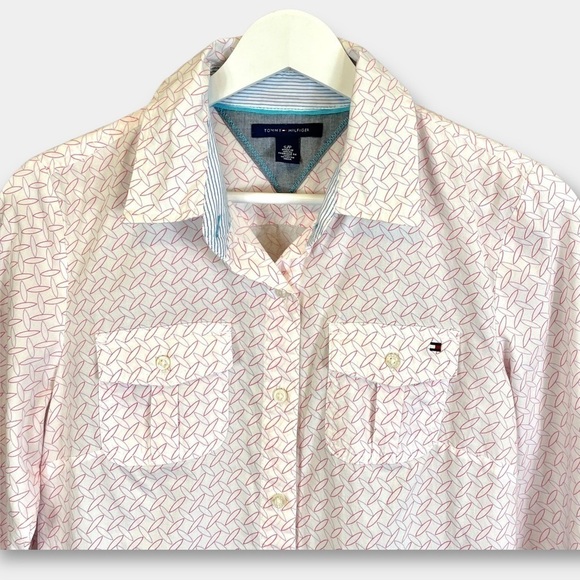 Tommy Hilfiger Button Down Long Sleeve Shirt Size Small - Picture 4 of 6